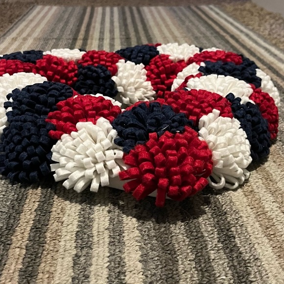 Red White & Blue Door Wreath-4th of July decor - Picture 6 of 6